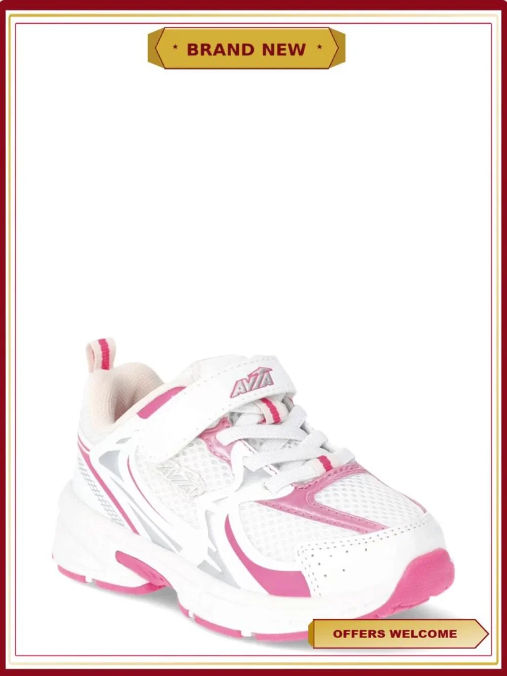 Chunky Trainer Sneakers Slip-On with Elastic Laces Toddler